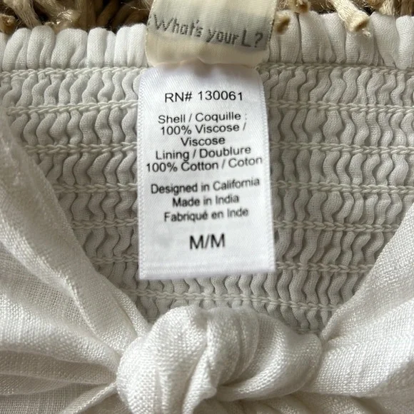 L*Space Morning Star Dress White Size M - Picture 10 of 13